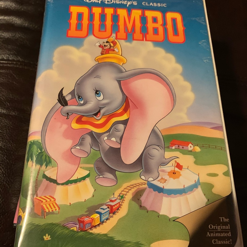 Classic VHS Disney clamshell movie Dumbo